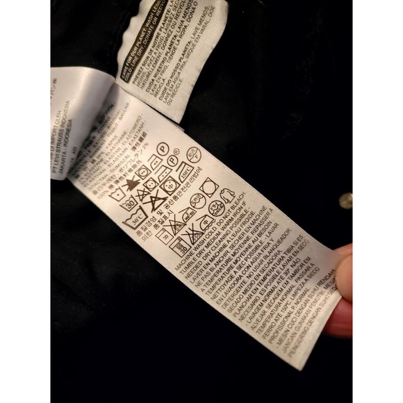 Levis Womens Black Cotton Blend Dark Wash‎ Pockets Cropped Jegging Jeans Size 27 - Picture 8 of 11